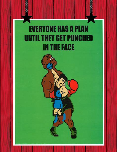 Buy Mike Tyson Quote Print "Everyone Has A Plan Until They Get Punched ...