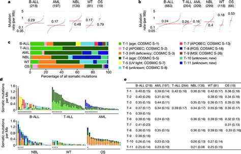 | Somatic mutation rate and signature. Sample size of each histotype is... | Download Scientific ...