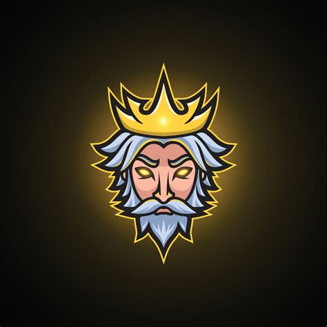 king head esport logo gaming mascot design 11550117 Vector Art at Vecteezy