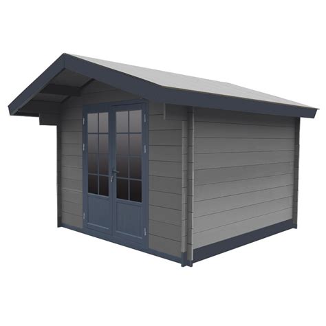 Woodlife Garden Darky Gray Wood-Plastic Composite 13x13 ft Shed