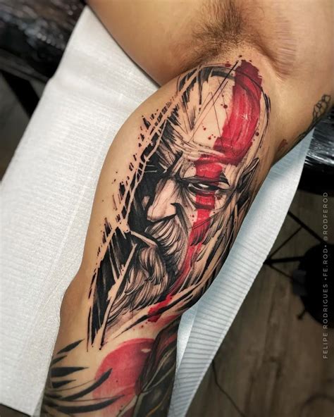 Kratos tattoo done by © RodFerod. : r/gamerTattoos