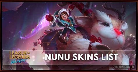 Nunu & Willump Skins | League of Legends Wild Rift - zilliongamer