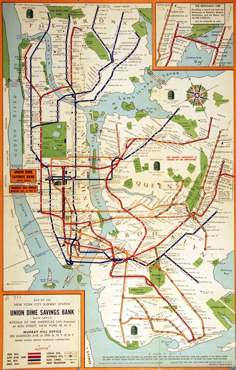 New york city map, System map, Map of new york