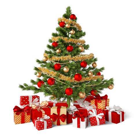 Exquisite Christmas Tree Gift Box, Christmas Tree, Gift Box, Christmas Balls PNG Transparent ...