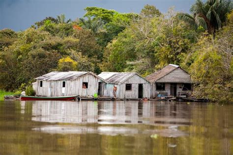 Floating Houses on the Amazon River Editorial Image - Image of tide ...