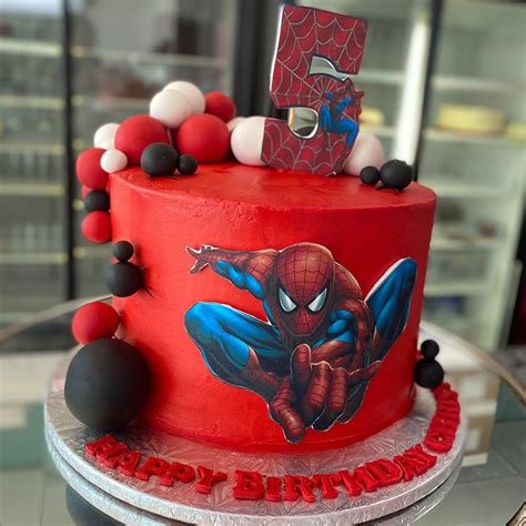 Black & Red Spider-Man Cake – Miss Cake