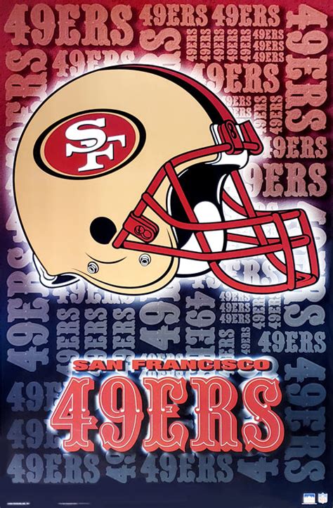 San Francisco 49ers Official NFL Football Team Logo Poster - Starline ...