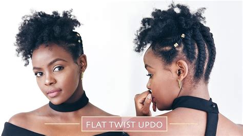 Twist Updo Natural Hair Styles - Wavy Haircut