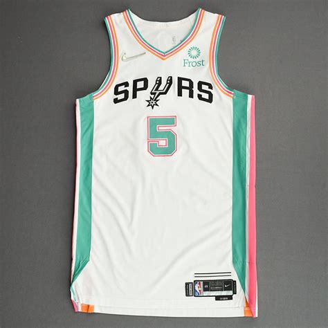 Dejounte Murray - San Antonio Spurs - Game-Worn City Edition Jersey ...