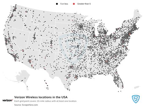 Number of Verizon Wireless locations in the USA in 2024 | ScrapeHero