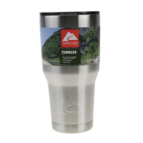 Ozark Trail 30-Ounce Double-Wall, Vacuum-Sealed Stainless Steel Tumbler ...