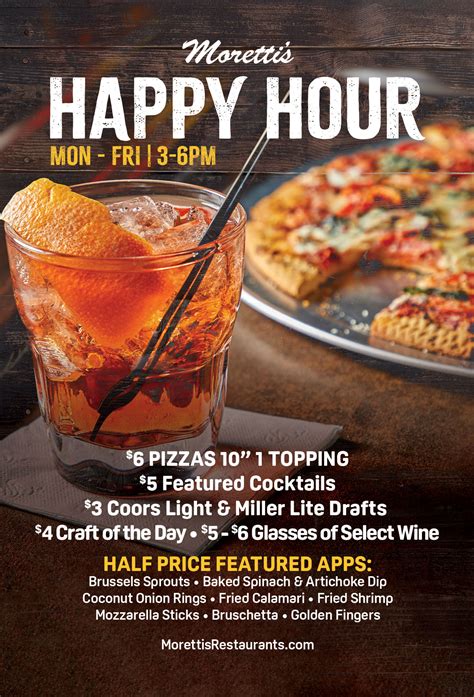 Happy Hour - Moretti's Restaurants: Best Thin Crust & Deep Dish Pizza ...