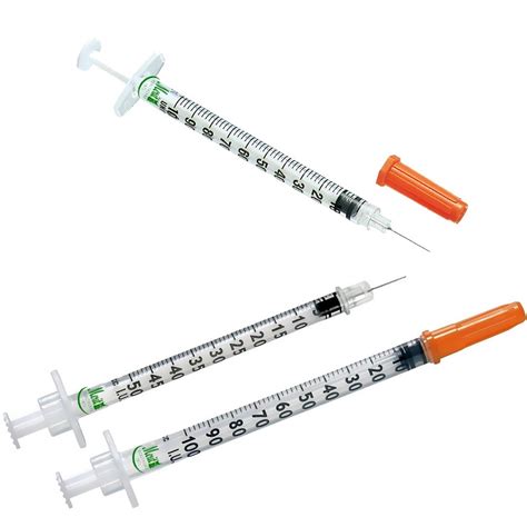 Medicine & Health: What are the sizes for insulin syringes?