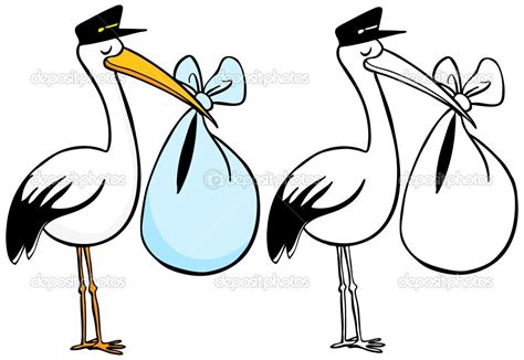 Stork And Baby Clipart | Free download on ClipArtMag