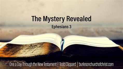 Ephesians 3: The Mystery Revealed – Burleson Church of Christ