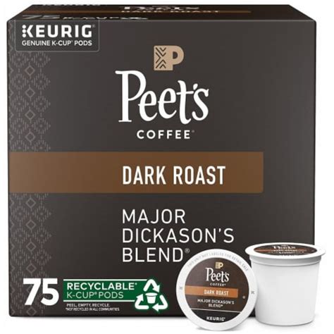 Peet's Coffee Major Dickason's Blend K-Cup Pod, 75 Count, 1 unit - Kroger