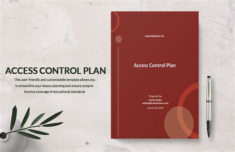 Access Control Plan Template - Download in Word, Google Docs, PDF, Apple Pages | Template.net ...