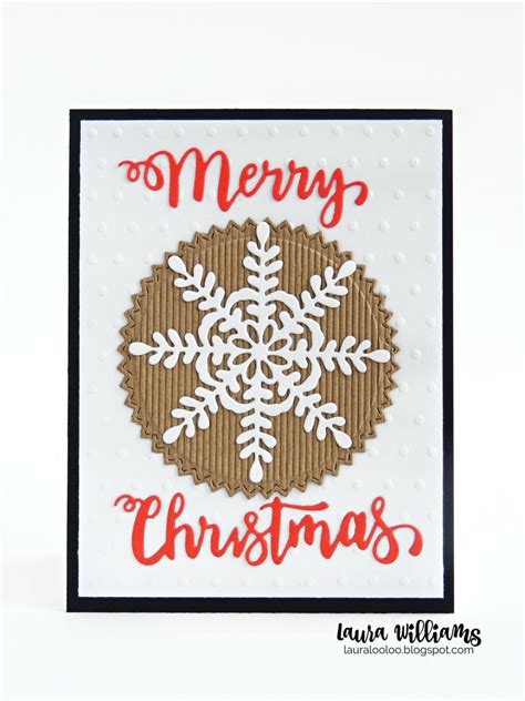 lauralooloo: Make Clean and Simple Snowflake Cards for Christmas