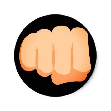 Bro Fist Emoji Classic Round Sticker | Zazzle | Round stickers, Stickers, Emoji