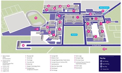 Leeds Beckett Campus Map