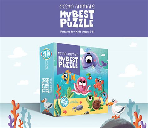 CHILDREN'S PUZZLES WITH OCEAN ANIMALS on Behance