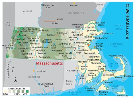 Massachusetts Map With Counties