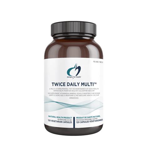 TWICE DAILY MULTI™ 120 CAPSULES Designs for Health - Bodycrafters