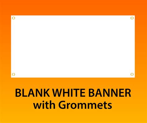 Blank Vinyl Banners | White Gold