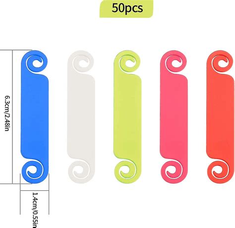 Wosawe 50 cable identification multicolored labels,for marking wires, cable managementColor ...