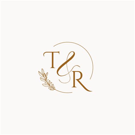 TR initial wedding monogram logo 10255654 Vector Art at Vecteezy