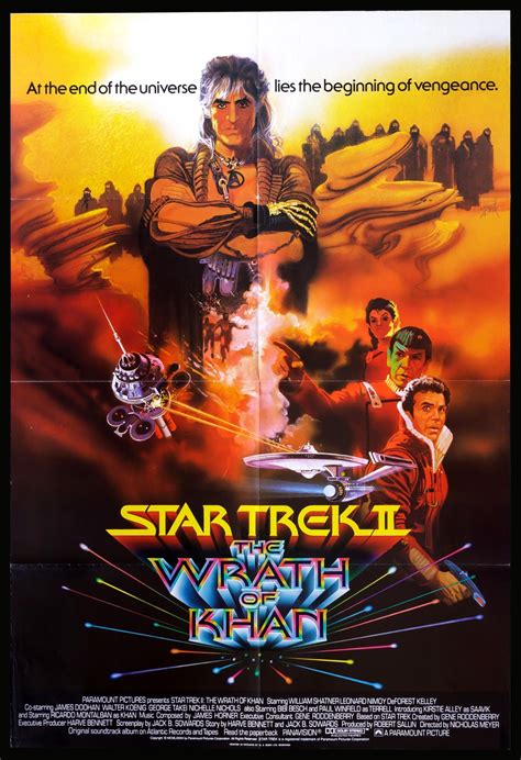 Star Trek II: The Wrath of Khan (1982) English One-Sheet Movie Poster - Original Film Art ...