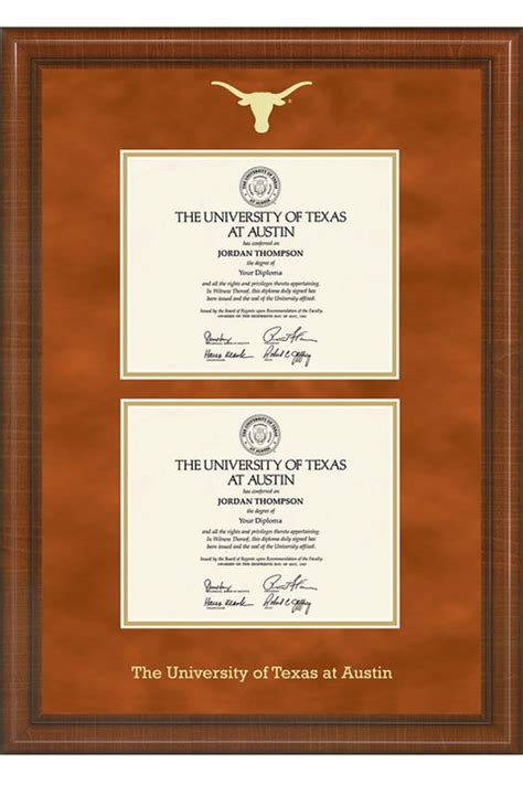 University of Texas Double Diploma Frame | University Co-op