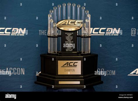 CONWAY, SC - MARCH 05: The ACC Women's Championship Trophy is on ...