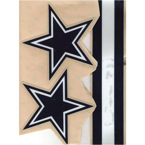 DALLAS COWBOYS FULL SIZE FOOTBALL HELMET DECALS W/STRIPE & BUMPERS on eBid United States | 135732560