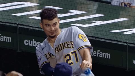 Willy Adames Brewers GIF - Willy Adames Brewers Cyburnes - Discover ...