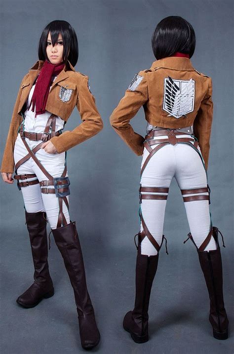 Attack on Titan Jacket Survey Corps Logo Cosplay Costume For Women ...