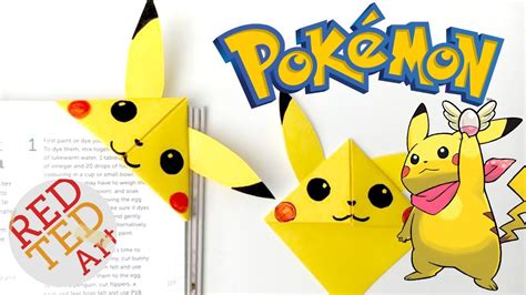 Easy Pikachu Bookmark Corner - Pokemon Go - Origami