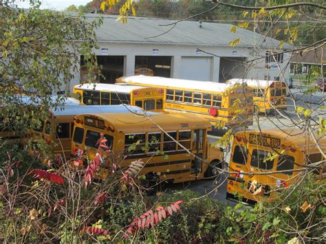 First Student Bus Yard | Including: two BRAND NEW Thomas Bui… | Flickr