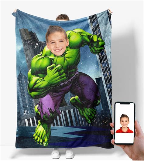 Amazon.com: ROYAMS Custom Superhero Blanket for Kids Personalized Superhero Blankets for Boys ...