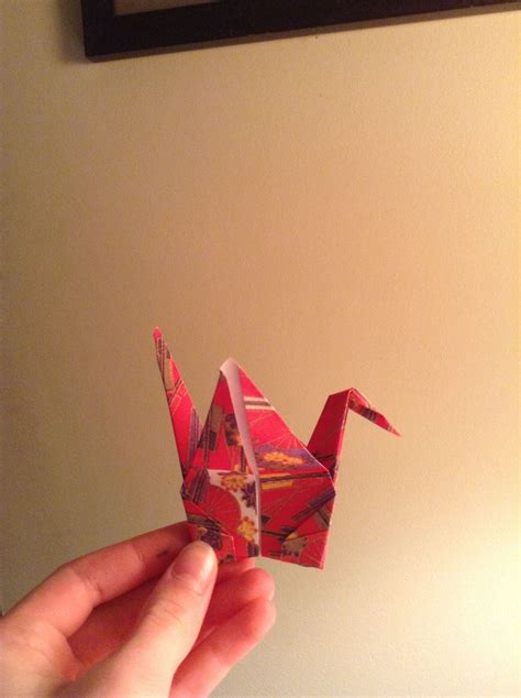 Red crane | Origami stars, Origami, Red