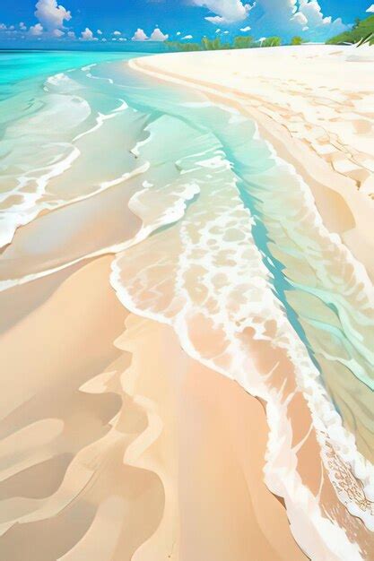 Premium Photo | Cartoon paradise beautiful beach adventures