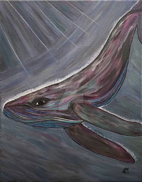 Whale acrylic painting by lisemariepaintings on DeviantArt