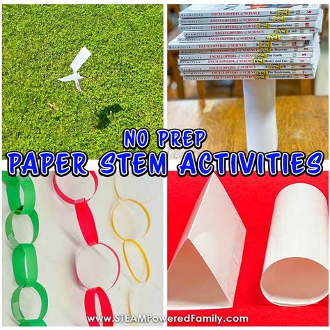 Easy No Prep STEM Activities with Paper