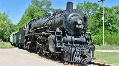 Santa Fe 3415 Steam Locomotive in Abilene, Kansas - CoasterFan2105