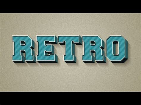 How to make 3D RETRO Text Effect in Photoshop CC, CS6 | Photoshop Text Effects - Photoshop Trend