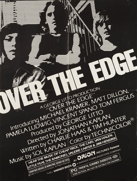 Over the Edge Original 1979 U.S. Movie Poster - Posteritati Movie Poster Gallery