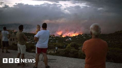 In pictures: Wildfires devastate Greek region