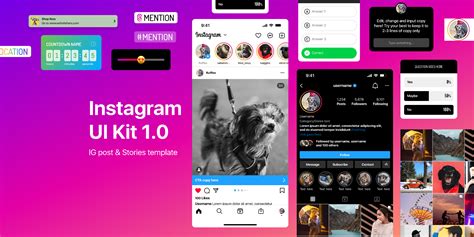 Instagram UI Kit 1.0 (Community) | Figma Community