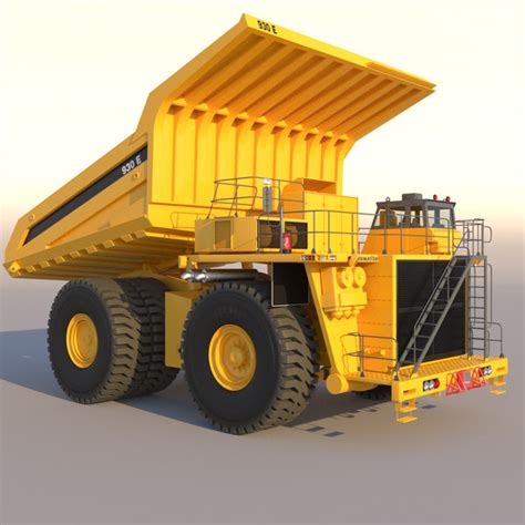 truck komatsu 930e 3d model