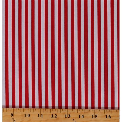 Cotton Red 1/4" Stripes Striped on White Cotton Fabric Print by the Yard (C555-RED) - Walmart ...